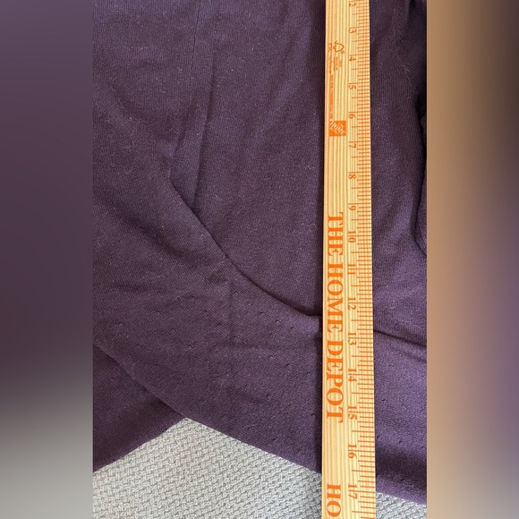 Cabi Women's Purple Sweater, Open Scarf-Hem, Crossing Detail on Back; Size M - Picture 12 of 12